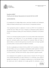 Expediente 42/2017. Clasificación del informe: Interpretación del artículo 118.3 de la LCSP