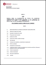 ANEXO I - GUÍA. Modelo para la elaboración de pliego de cláusulas administrativas particulares aplicable a los contratos de servicios, de obras y de suministros de la Diputación de Barcelona y de sus organismos dependientes