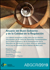 Anuario del Buen Gobierno y de la Calidad de la Regulación 2019